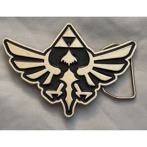 2014 Nintendo The Legend of Zelda Skyward Sword Belt Buckle‎ Gold Tone & Black